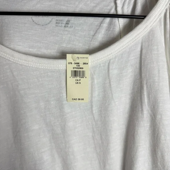 Brand New Aerie Bubble Sleeve T-Shirt Cropped Relaxed Fit White size S NWT - Picture 6 of 11